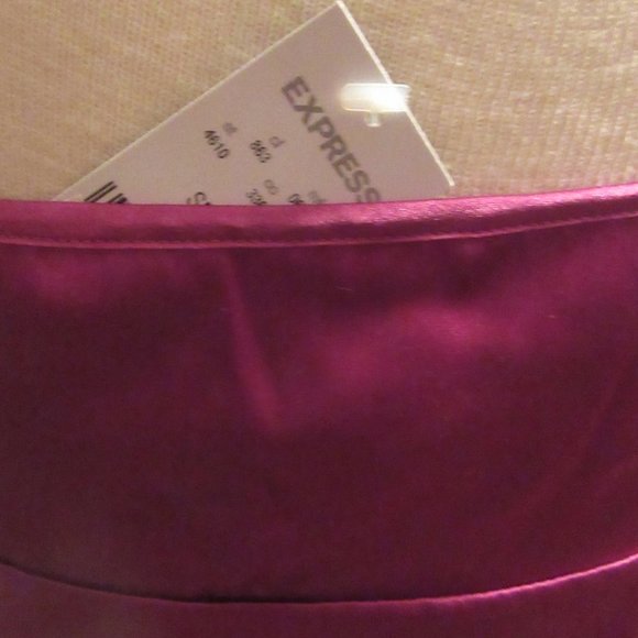 NWT Express 90s Y2K Camisole (S) Arm Warmer Shrug (sz M) set in PInk/Burgundy - Picture 9 of 16